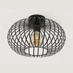 Plafonnier Industriel Vintage Lampe de Plafond en Métal E27