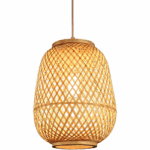 Lampe Pendante En Bambou De Restaurant, Lustre Simple De Personnalité