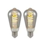 ampoule E27 ST64 4 W 918 dim titane x2