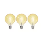 ampoule globe LED 3 pièces E27 G95 4,9W