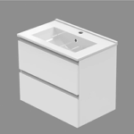 Lavabo Meuble de salle de bain Armoire de rangement_blanc