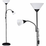 Lampadaire salon modern reglable avec lampe de lecture laterale